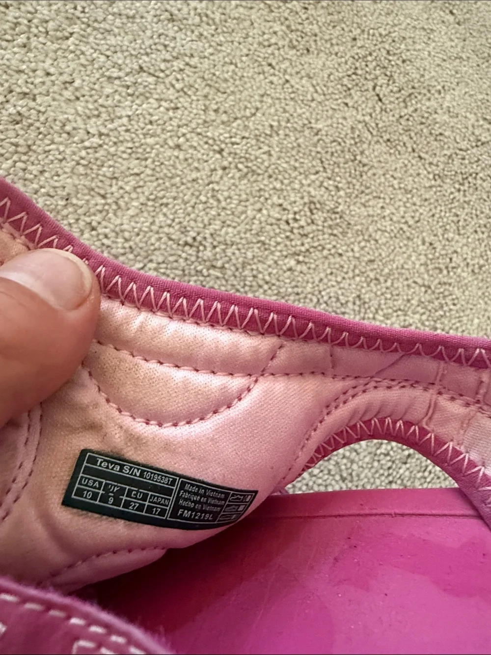 Teva Kids Bright Pink Double Strap Sandals